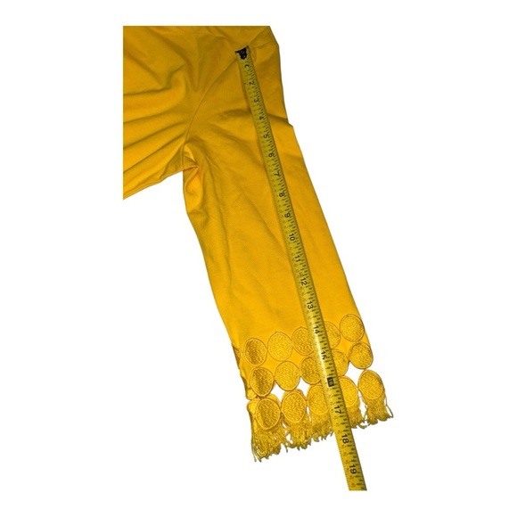 Peck & Peck Yellow Embroidered Tunic Women’s Top – Size M New with tags - Picture 9 of 10